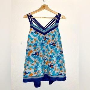 Pretty Floral Racerback Tank XL - LC Lauren Conrad